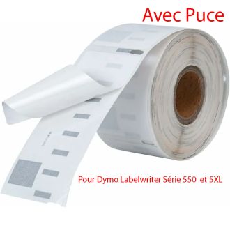 Ruban cassette compatible Dymo 99012 / S0722400 avec PUCE