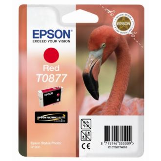 Cartouche d'origine Epson C13T08774010 / T0877 - rouge