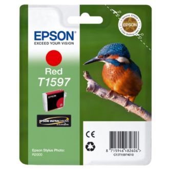 Cartouche d'origine Epson C13T15974010 / T1597 - rouge