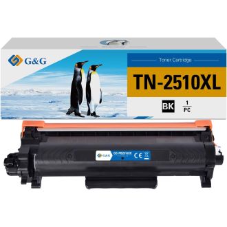 Toner haut de gamme compatible Brother TN2510XL - noir