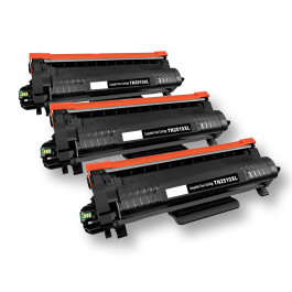 Toner compatible Brother TN 2510 XL - noir - pack de 3